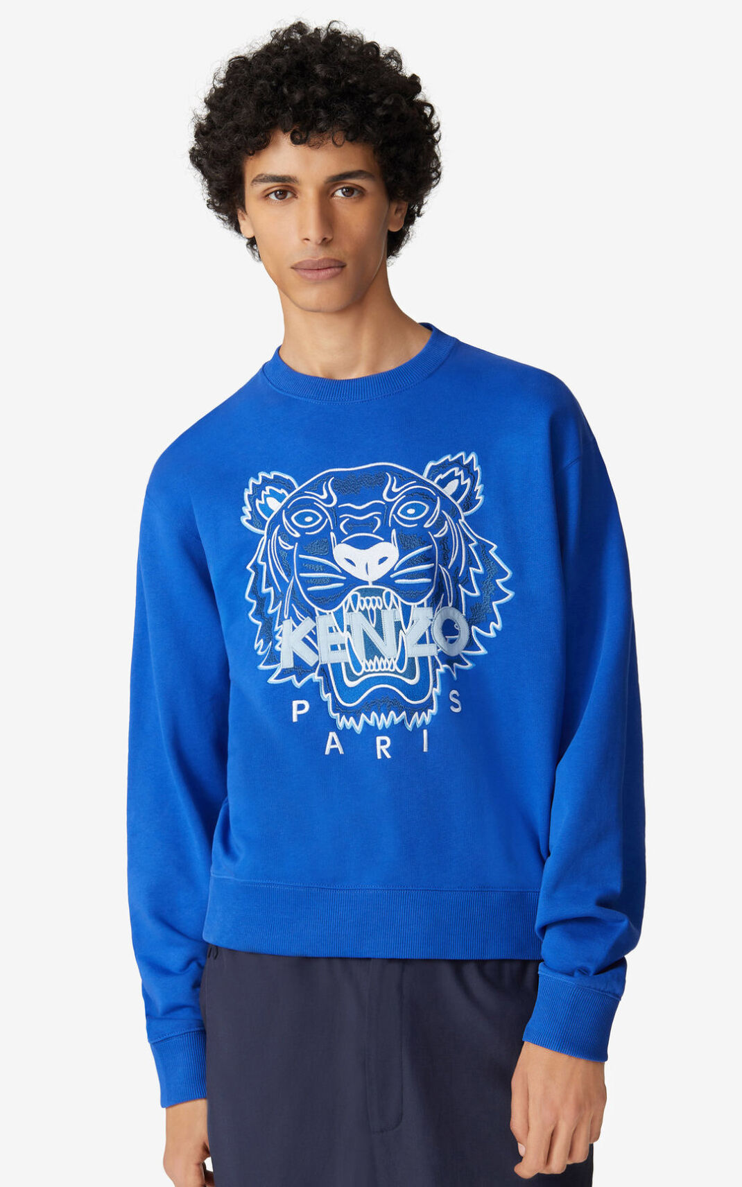 Sudadera Kenzo Tiger Hombre Azul Real Azules WYF023768